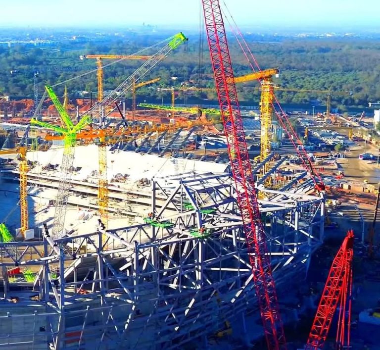 As work accelerates, the second phase of covering the Rabat Stadium begins