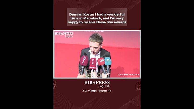 Damian Kocur: I had a wonderful time in Marrakech, and I’m very happy to receive these two awards.