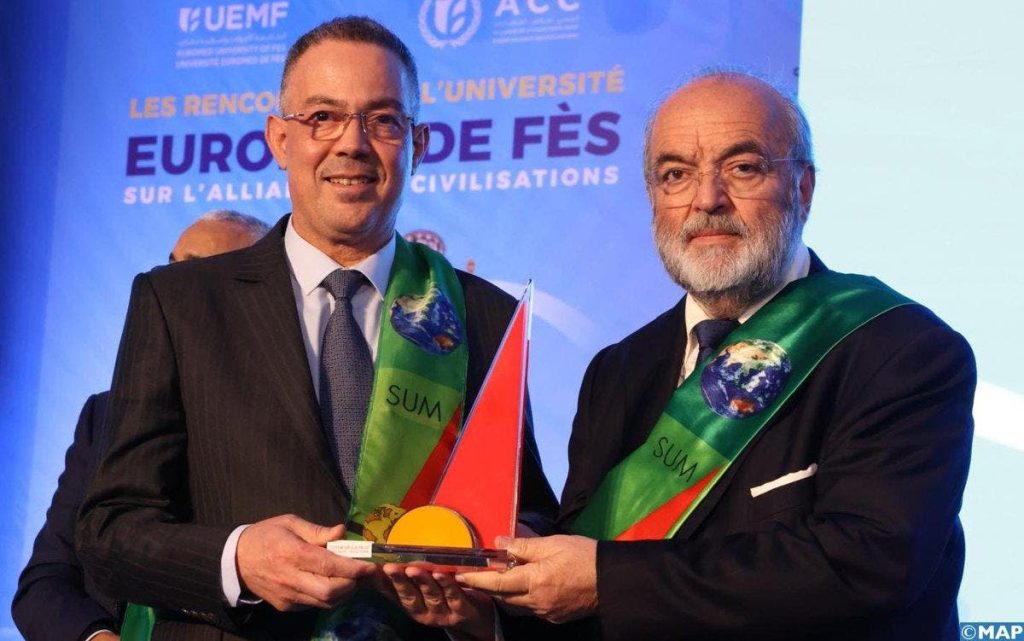 Fawzi Lekjaa won the 2024 Mediterranean Sea Prize