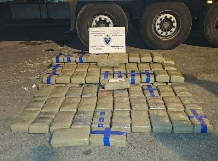 Foil a smuggling operation of 370 kilos of shira in Nador