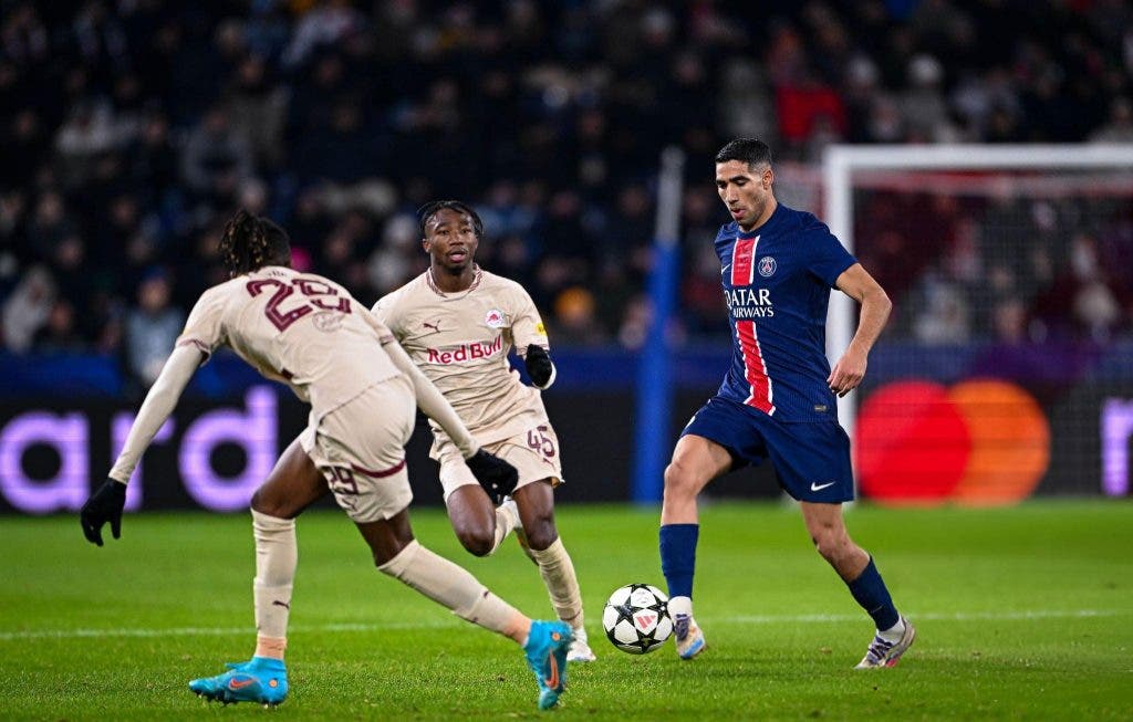 Hakimi shines again and leads Paris to victory in the Champions League