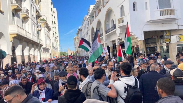Moroccans continue their solidarity with the Palestinians