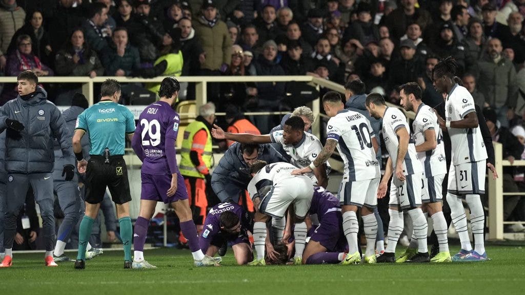Official communication from Fiorentina regarding Eduardo Bovi's health after his sudden fall