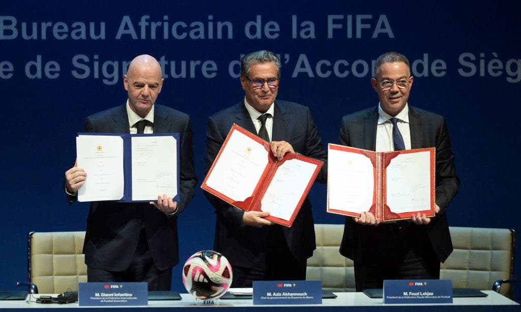 Officially… signing of an agreement for the creation of a FIFA regional office in Morocco