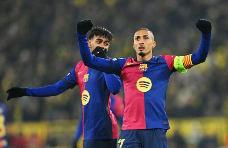 Rafinha scores Barcelona's first goal against Dortmund (video)