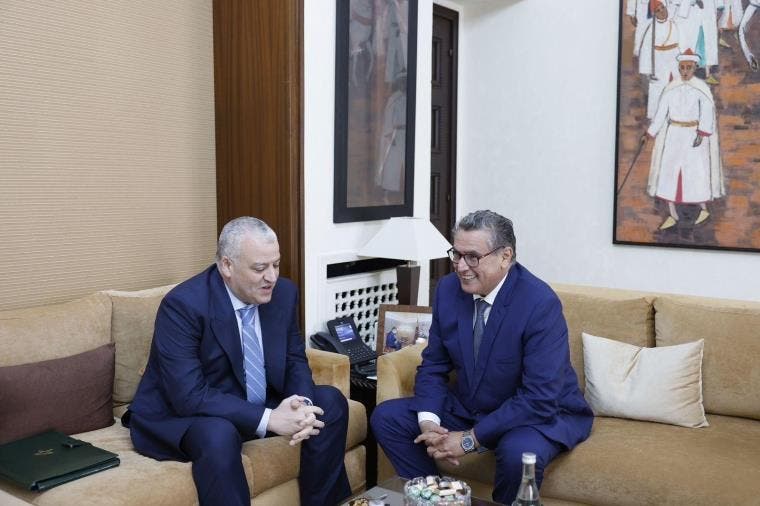 The head of the National Financial Information Authority presents the authority's annual report to Akhannouch