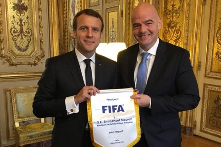 Will Macron take over as FIFA president after Infantino's term ends?