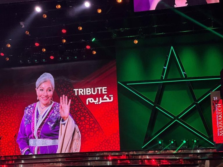 With tears… in tribute to the late Naima Mashreqi at the Marrakech International Film Festival