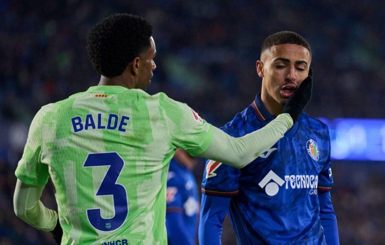 A Moroccan player creates controversy during the Getafe match against Barcelona (video)