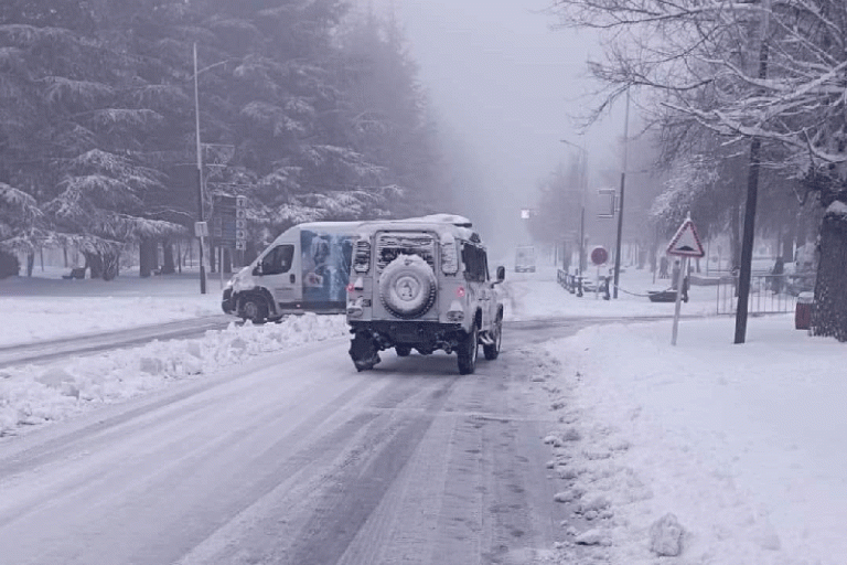 A report on snowfall and interventions in the province of Ifrane