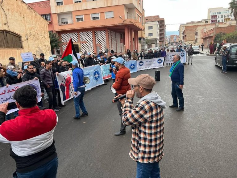 Berkane…a protest against the regional health delegate
