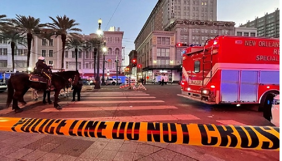 Car attack in New Orleans, at least 10 dead