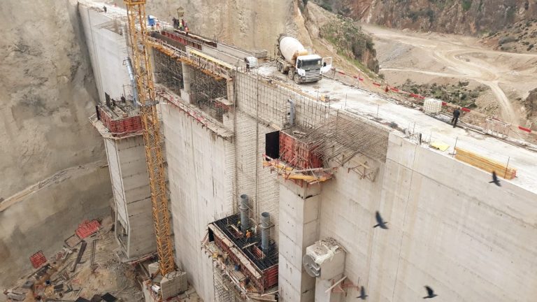 Construction work on the Sidi Abbou dam enters its final phase