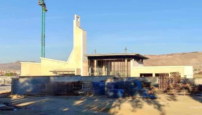 Construction work on the new Taza station is at an advanced stage
