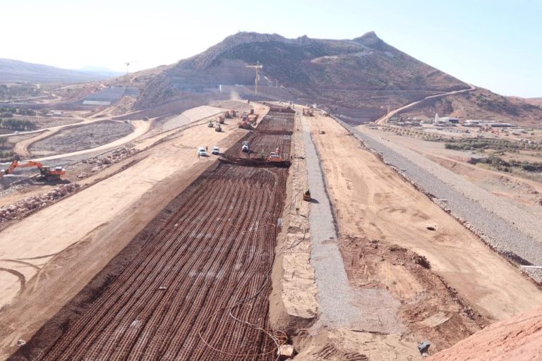 Construction works on Ait Ziayat Dam in Al Haouz reach critical stages