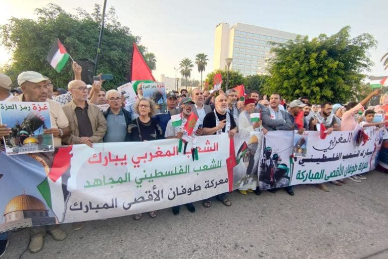 Demonstrations in Moroccan cities to denounce the massacres in Gaza