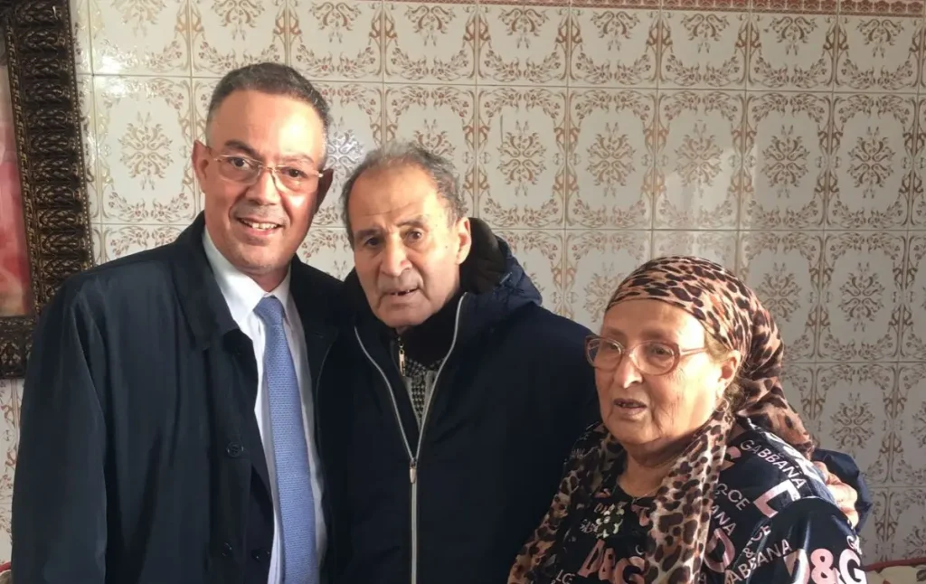 Fawzi Lakjaa on private visit to Ahmed Faras to check his health
