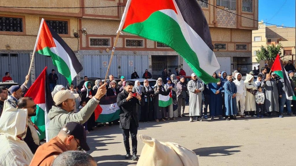 Moroccan solidarity with the Palestinians and denunciation of the Holocaust at Kamal Adwan Hospital