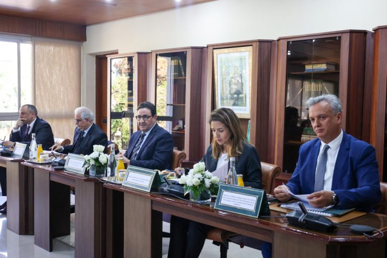 Mr. KAYOUH chairs a meeting on the study relating to the development of the merchant marine fleet