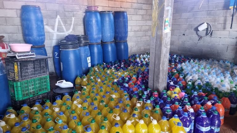 New police seize large quantity of suspicious cleaning products