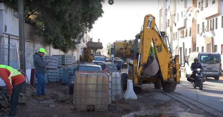 Renovation work on the famous Afghanistan Street in Casablanca is accelerating