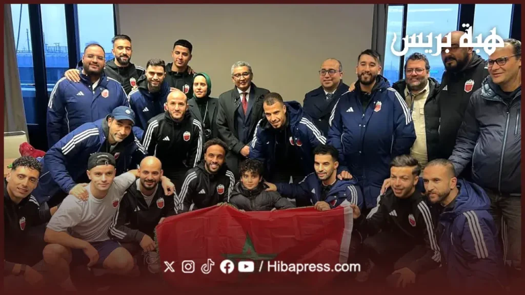 The Consul General of Morocco in Milan visits the national team delegation to the League of Kings