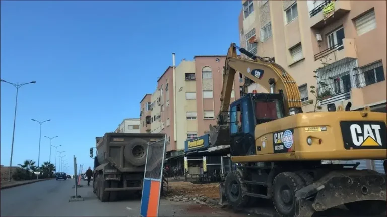 The development work on Al-Résistance Street in Mohammedia has reached an important milestone