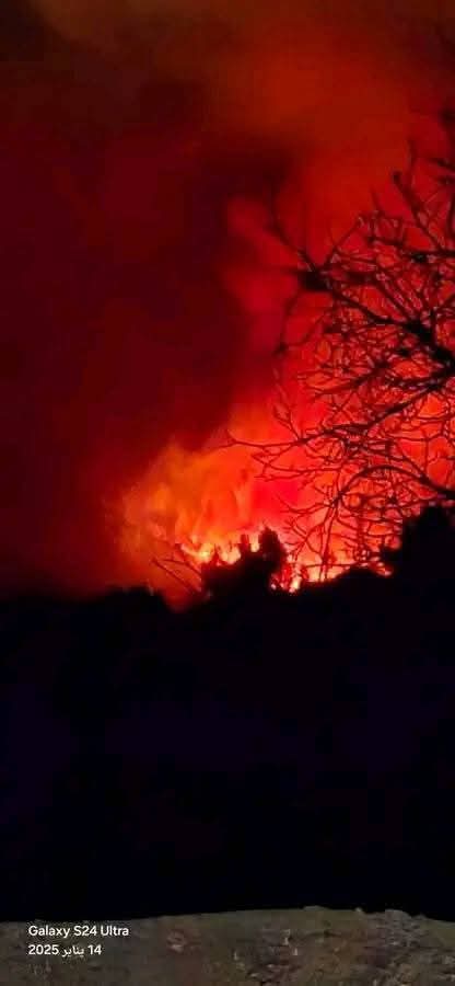 Urgent: A massive fire broke out in the Mount Agandro forest in the province of Al Hoceima