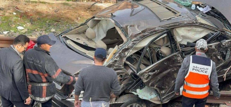 A horrible tragedy in Nador. A car fell from a high death and the injury of two young people and the injury of two