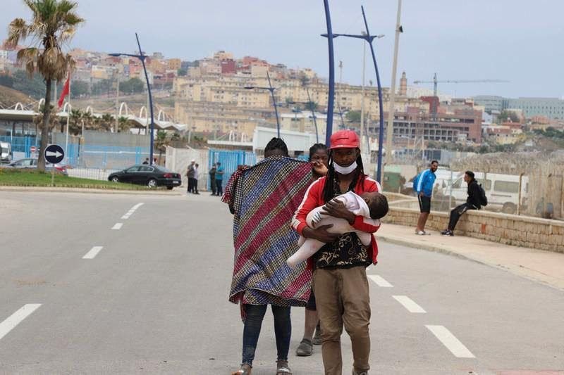 A standard increase in the number of irregular migrants via the melilla occupied in 2025