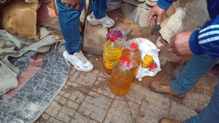 Al -Bayda .. Find about 400 liters of fuel inside the house of a collective employee
