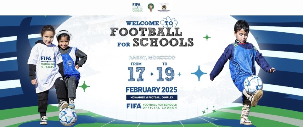 As of today, FIFA organizes the first edition of "FIFA for Schools in Morocco"