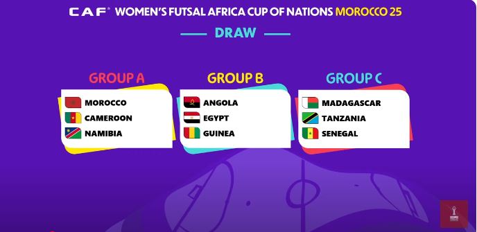 Drawing of the female can futsal: well housed Morocco
