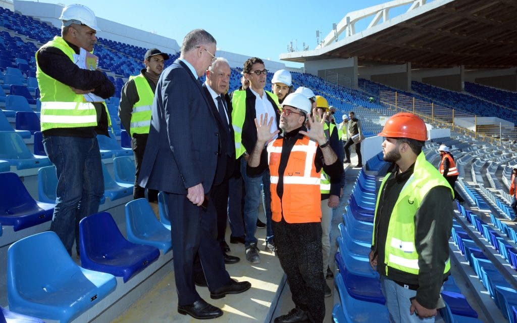 Fawzi Lakjaa inspects Stade Mohammed V in Casablanca (photos)