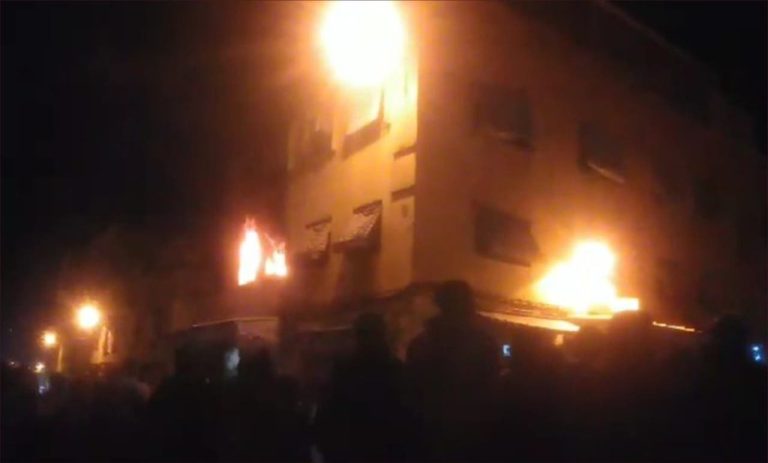Fez .. a terrible fire inside an apartment without recording human losses