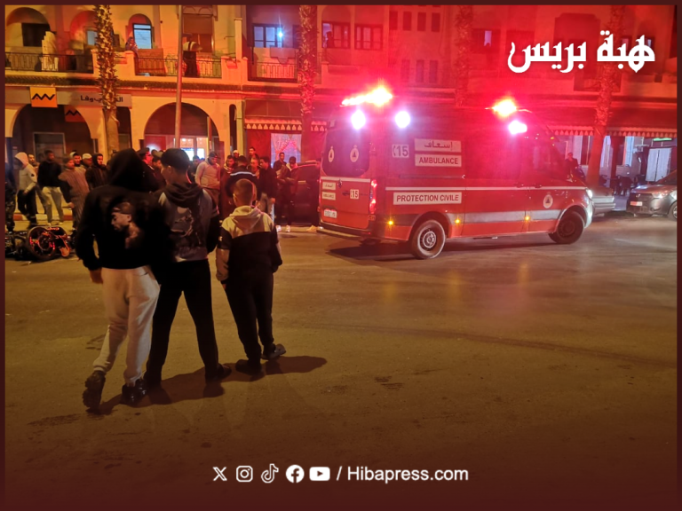 Jarsive .. a young man was injured in a serious traffic accident on Mohamed V Street