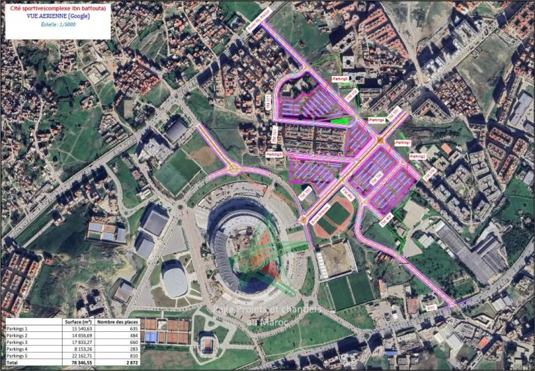 New car parks in the Tangier sports village will see the light