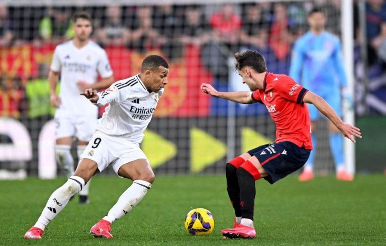 Real Madrid stumbles in the draw for equality against Osasuna (video)
