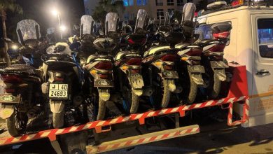 Tangier .. the arrest of a young man due to serious shows with a motorcycle