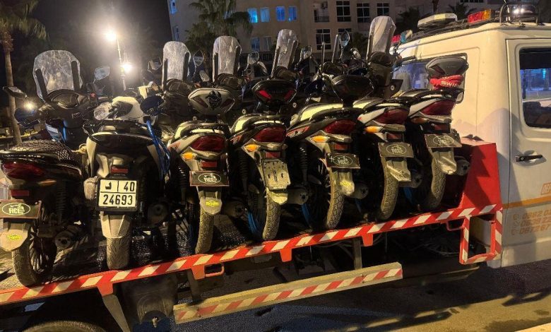 Tangier .. the arrest of a young man due to serious shows with a motorcycle