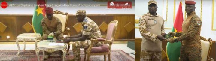 Les pays de l'AES en marche: Le Président du Burkina Faso le Capitaine Ibrahim Traoré a reçu son passeport biométrique commun aux trois pays de l'AES