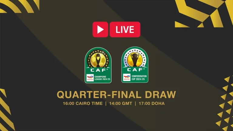 This afternoon at 3:00 p.m. this afternoon, here is or following the draw of the quarterfinals of the Totalnergies Champions League and the Cup of the Confederation CAF Totalenergies live live.
