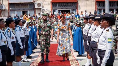 Unimaginable in a country chaired by a military general: the president's wife inaugurates a central market for women