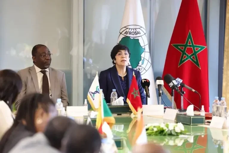Zainab al -Adawi receives a delegation of higher financial control systems in West Africa