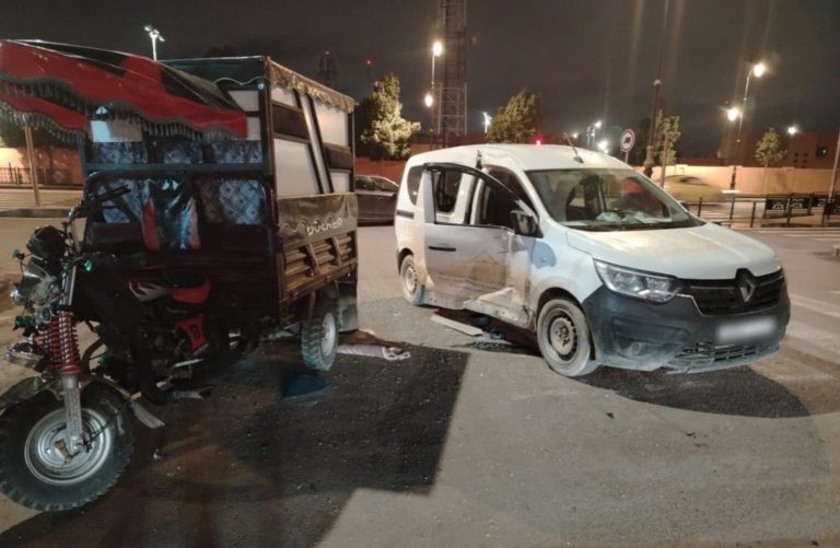 A child was injured in a car collision with a “trifortor” car in Marrakech (photos)
