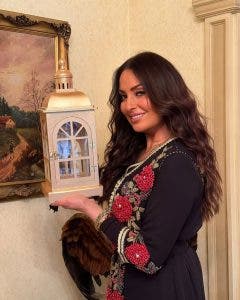 Nermin al -fiqi in the Moroccan caftan