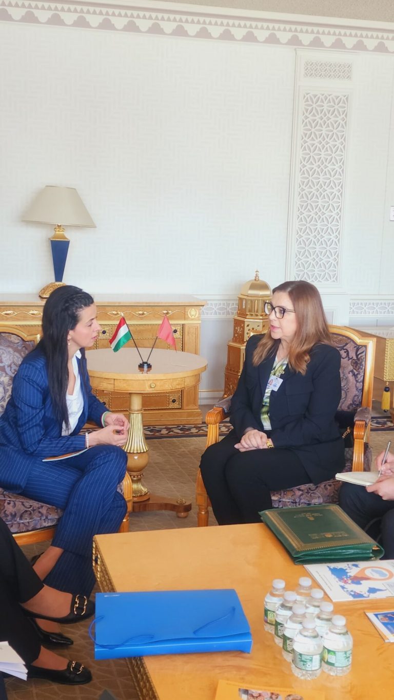 Bilateral meeting between Ms. Naima Ibn Yahya, Minister of Solidarity, Social Inclusion and the family and her Hungarian counterpart during the CSW69