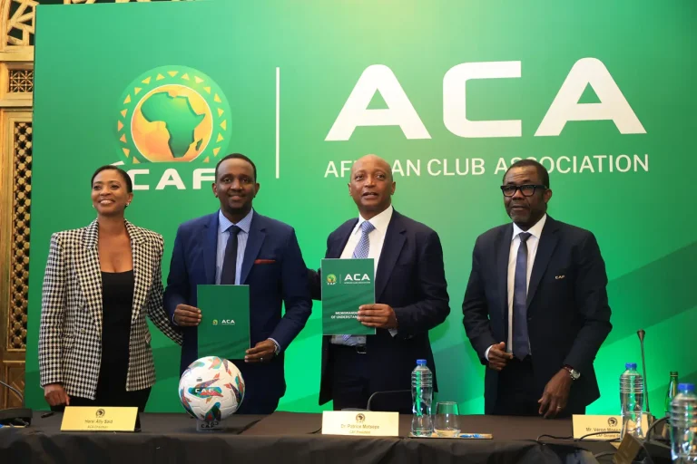 CAF and ACA sign a historic memorandum of understanding for club football in Africa