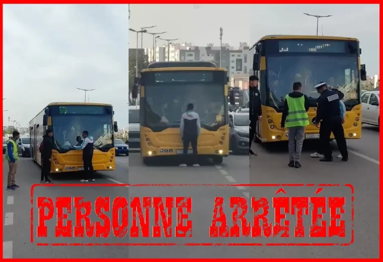 Casablanca .. the arrest of a person accused of having hampered a bus and threatening passenger safety