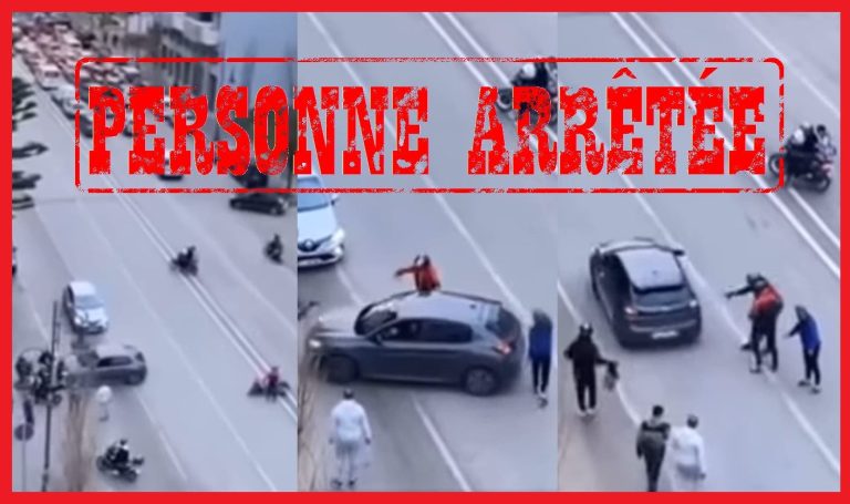 He committed a serious traffic accident and fled. Stop a person in Tangier